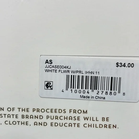 NWT Altar’d State Clear Case W/ White Flowers & Pearls Phone Case For iPhone11 - Picture 4 of 4